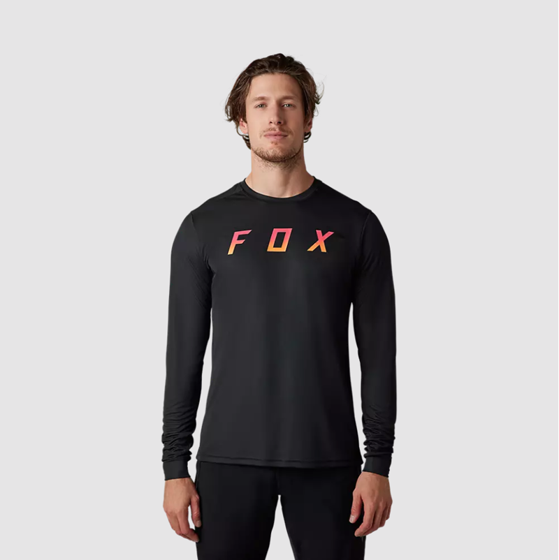 Fox Racing Ranger Dose Long Sleeve Jersey in Black-3